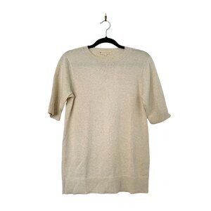 Indigenous Fair Trade Organic Cotton Crewneck Shortsleeve Summer Sweater XS NWOT